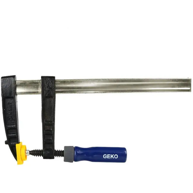 GEKO Heavy Duty F-klem - Sterk gietijzer - Houten handgreep - 80x300mm