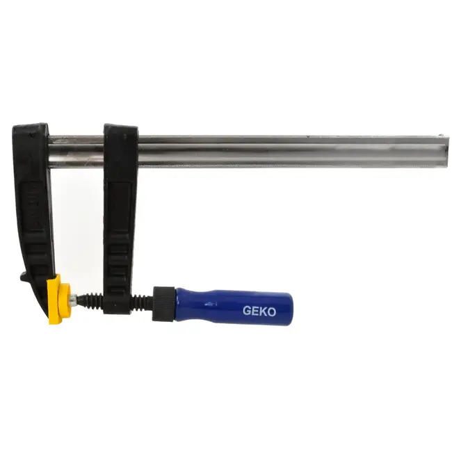 GEKO Heavy Duty F-klem - Sterk gietijzer - Houten handvat - 120x300mm