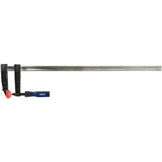 GEKO Heavy Duty F-klem - Sterke gietijzeren bekken - Houten handgrepen - 120x800mm