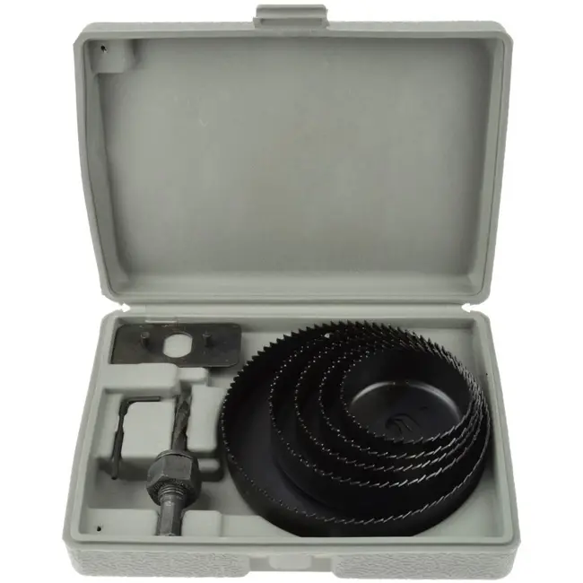 GEKO Gatenzaagset - 8-delig - Diverse diameters - Duurzaam - Voor hout en kunststof