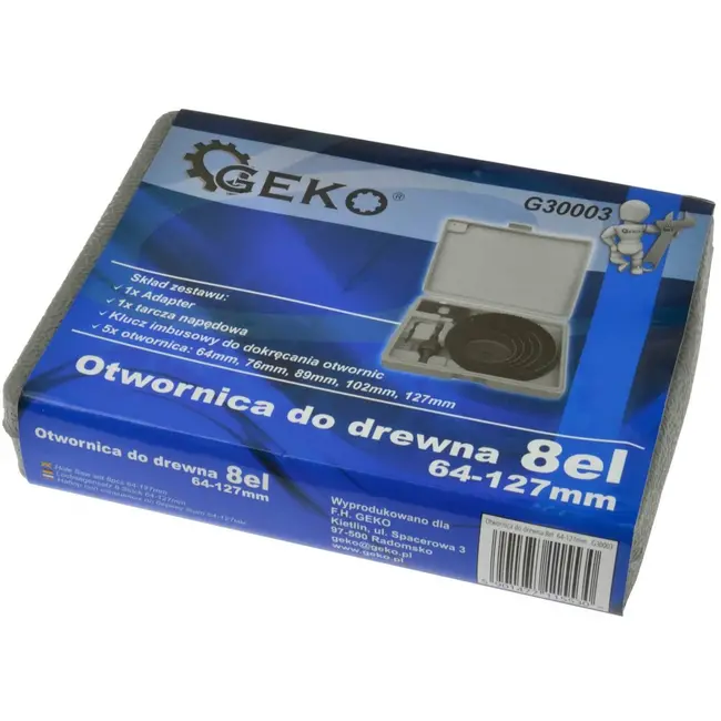 GEKO Gatenzaagset - 8-delig - Diverse diameters - Duurzaam - Voor hout en kunststof