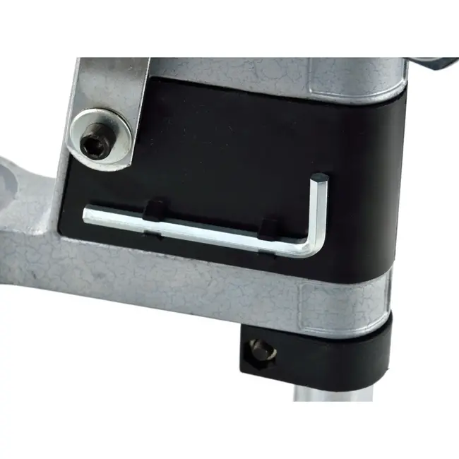 GEKO Universele boorstandaard - Precieze bediening - 60 mm werkbereik - 250 mm hoogte - IJzeren basis