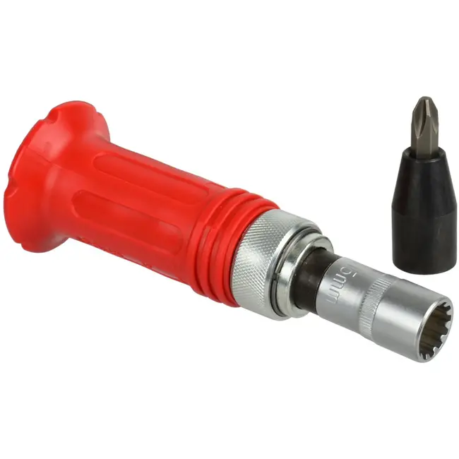 GEKO Impact schroevendraaierset - 7-delig - Links/Rechts rotatie - Inclusief 6 bits - Veiligheidsbescherming