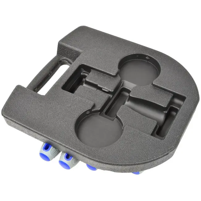 GEKO 10-delige schroevendraaierset - CrV staal - Magnetische punten - Ergonomische handgreep - Blauw-grijs