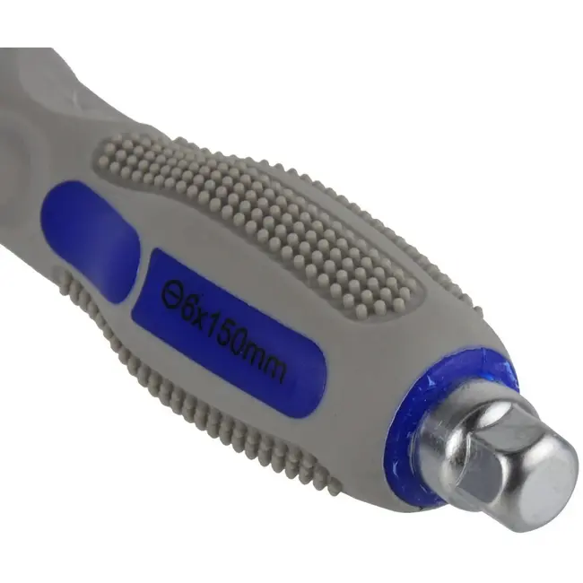 GEKO Schroevendraaierset - CrV staal - 6-delig - Ergonomisch ontwerp - Magnetische punt