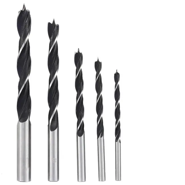 GEKO Houtboorset - 5-delig - Spiraalvormig - 4-10 mm - Staal