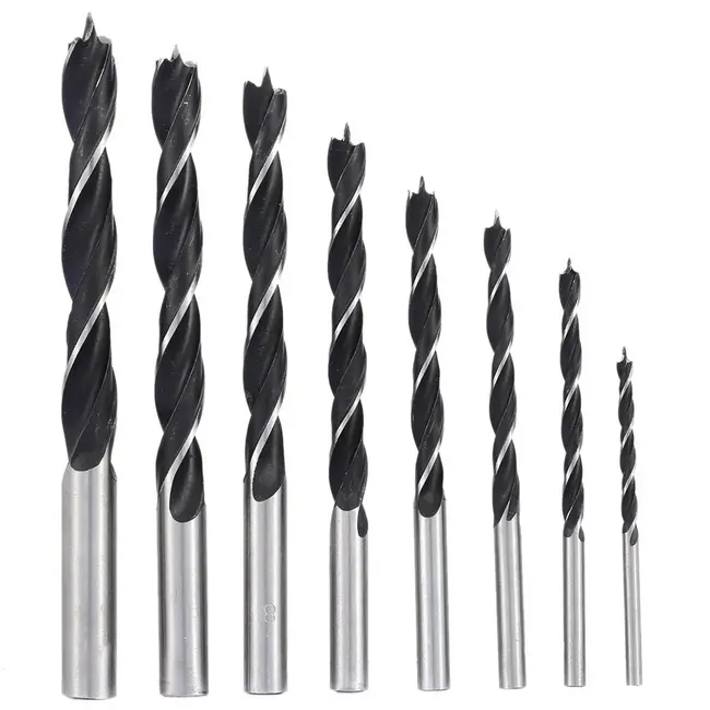 GEKO Houtboor set - 8-delig - Spiraalboren - 3-10 mm - Staal