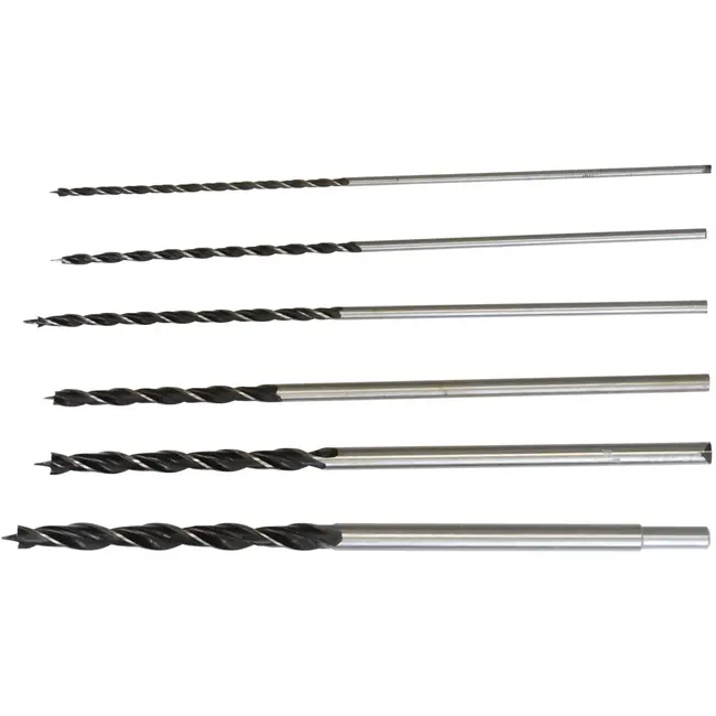 GEKO Houtborenset - Spiraalvormig - Staal - 300 mm - 6-delig