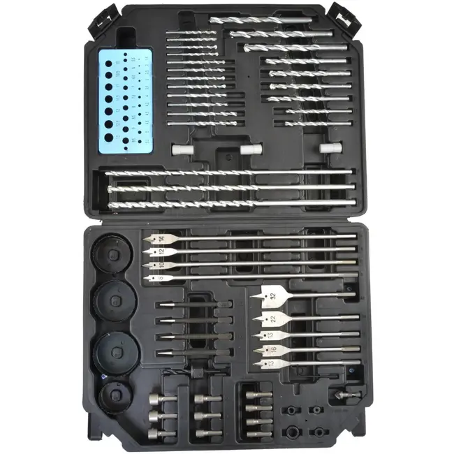 GEKO 300-delige boorset - Metaal, hout en beton - Inclusief titanium en chroom-vanadium bits