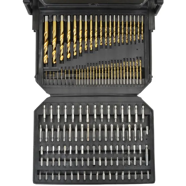 GEKO 300-delige boorset - Metaal, hout en beton - Inclusief titanium en chroom-vanadium bits