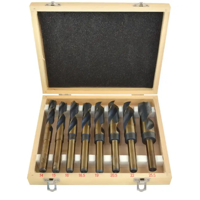 GEKO HSS met kobalt - Twistborenset - 8-delig - Precisie en duurzaamheid - 14-25,5 mm