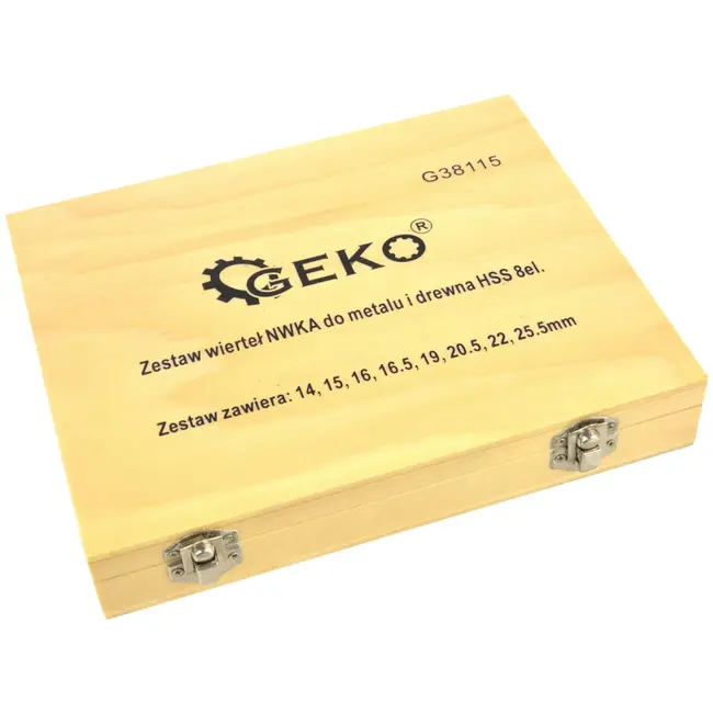 GEKO HSS met kobalt - Twistborenset - 8-delig - Precisie en duurzaamheid - 14-25,5 mm