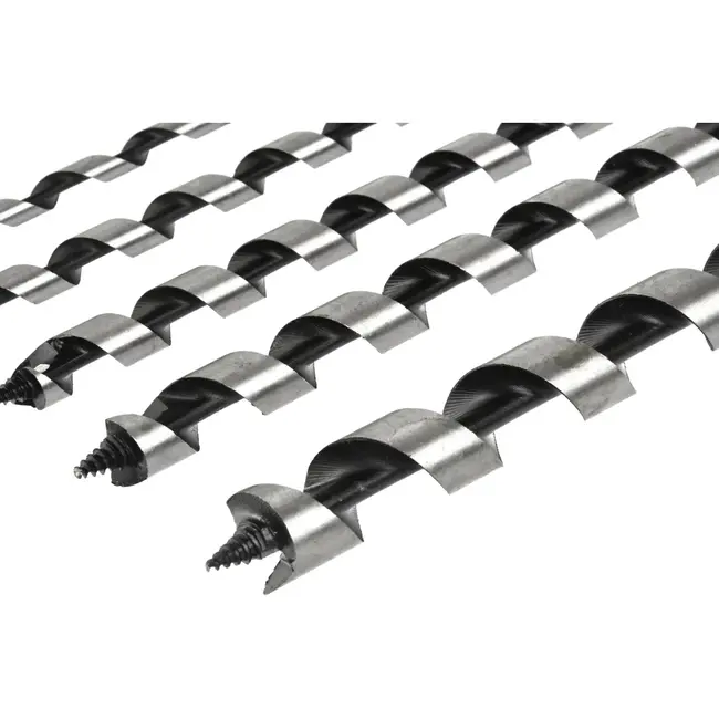 GEKO Houtborenset - 230mm - Zeshoekige Schacht - Houten Koffer - 6 stuks