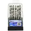 GEKO Metalen boorbits - HSS staal - 19-delig - 1-10 mm - Praktische opbergdoos