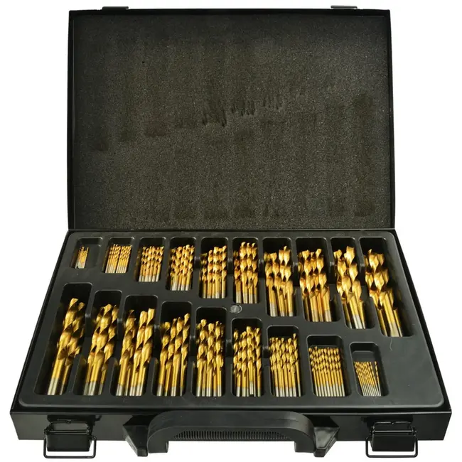 GEKO 170-delige boorset - HSS titanium gecoat - Diverse maten