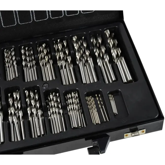 GEKO 170-delige HSS borenset - Diverse maten - Geschikt voor metaalbewerking