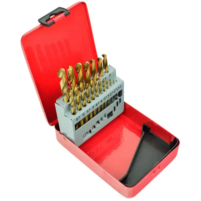 GEKO Titanium gecoate metaalborenset - 19 stuks - 1-10 mm - HSS staal