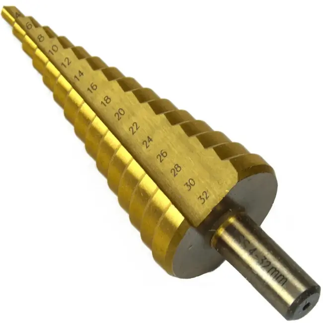 GEKO Stappenboor - Titanium Coating - 4-32 mm - Voor Metaal en Staal