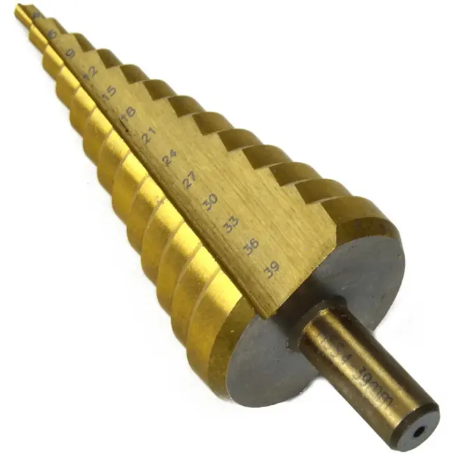 GEKO Stepboor - Titanium Coating - 4-39 mm - Voor Metaal en Staal