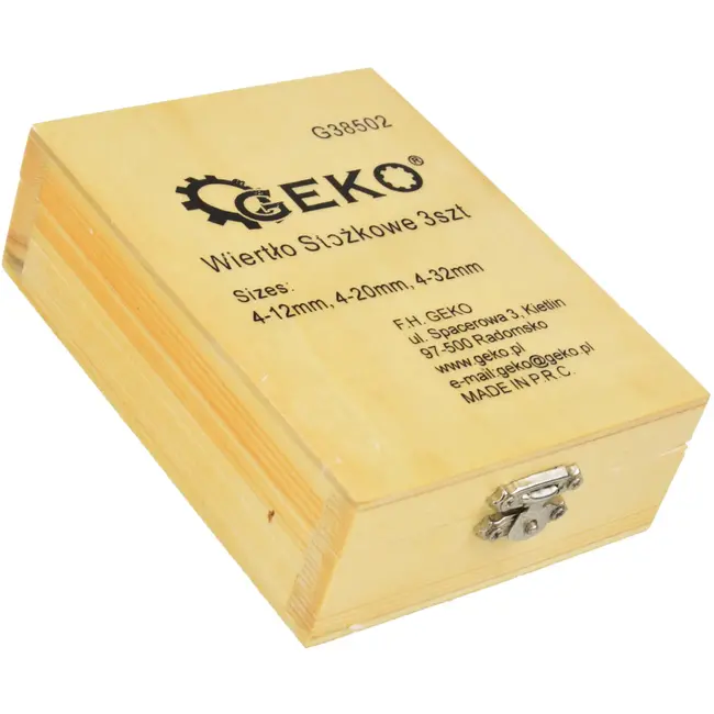 GEKO Set van 3 stapsboren - Titanium coating - 4-32 mm - Voor metaal en staal