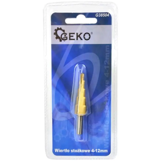 GEKO Stappenboor - Titaniumcoating - 4-12 mm - Voor metaal en staal