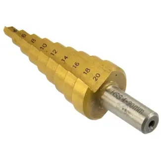 GEKO Stepboor - Titanium Coating - 4-20 mm - Voor Metaal en Staal