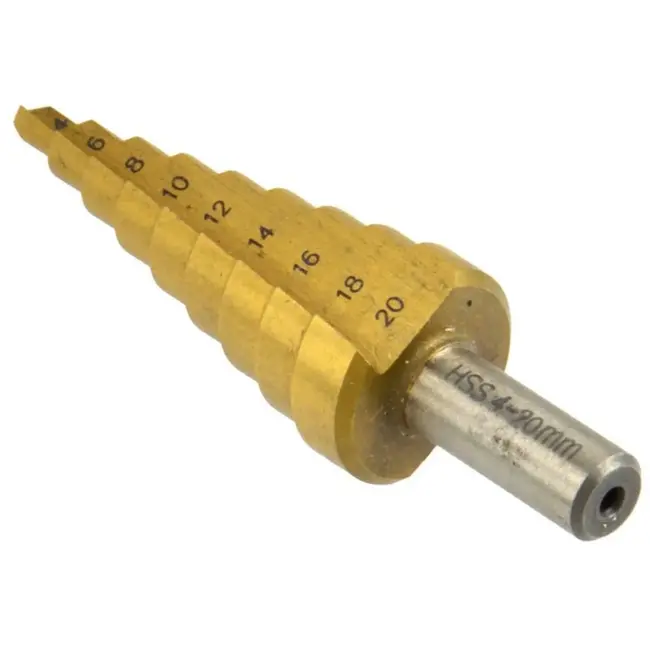 GEKO Stepboor - Titanium Coating - 4-20 mm - Voor Metaal en Staal