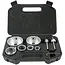 GEKO Gatenzaagset - 6-delig - Carbide Coating - 22-73mm - Inclusief Koffer