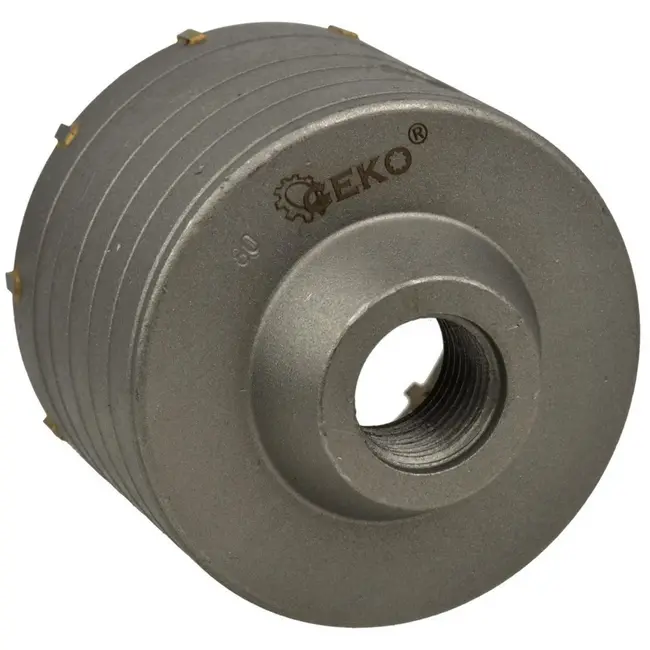 GEKO Holle hamerboor - 80 mm - Voor diverse bouwmaterialen - SDS+ en standaard compatibel