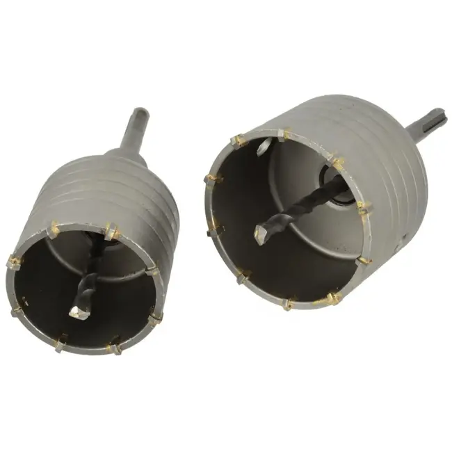 GEKO Holle hamerboor - SDS Plus - 65 en 80 mm - Voor beton en gipsplaten