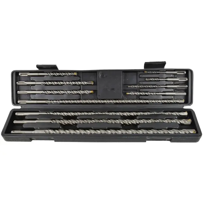 GEKO SDS Plus hamerborenset - 11-delig - Voor steen en beton - Langere levensduur