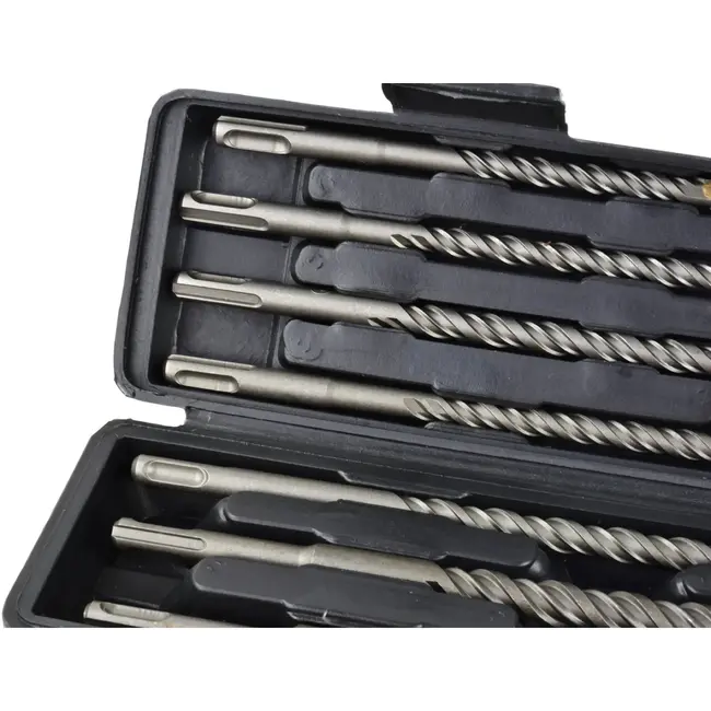 GEKO SDS Plus hamerborenset - 11-delig - Voor steen en beton - Langere levensduur