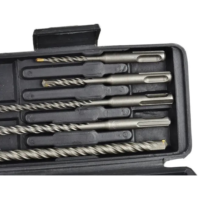 GEKO SDS Plus hamerborenset - 11-delig - Voor steen en beton - Langere levensduur