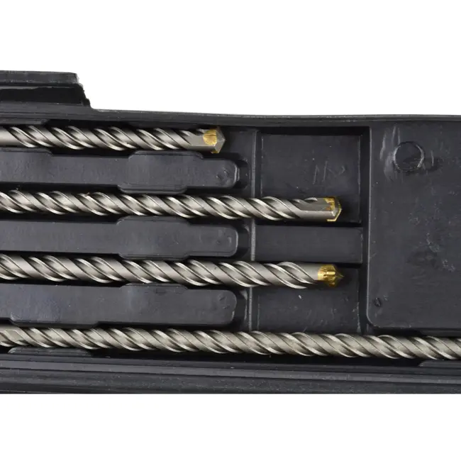 GEKO SDS Plus hamerborenset - 11-delig - Voor steen en beton - Langere levensduur