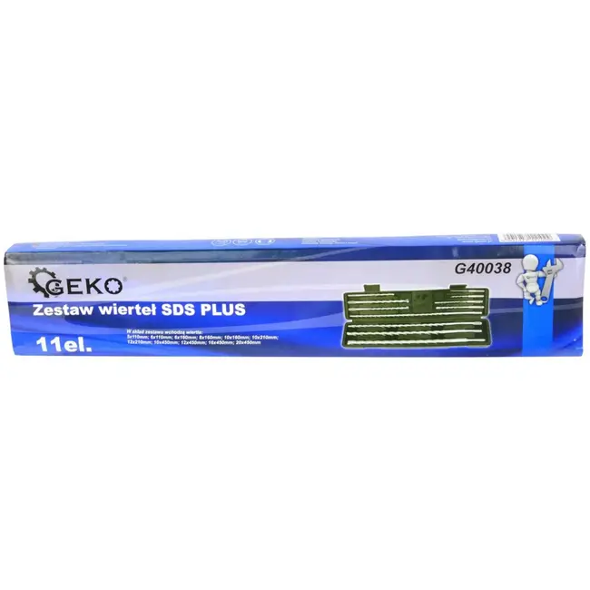 GEKO SDS Plus hamerborenset - 11-delig - Voor steen en beton - Langere levensduur