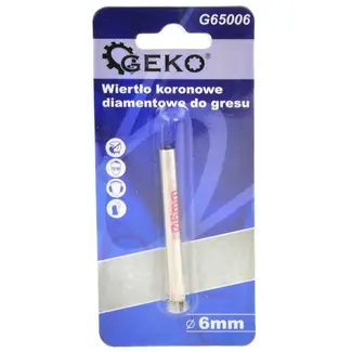 GEKO Diamantboor - Tegels - 6mm - Voor nat boren - 10 stuks per verpakking