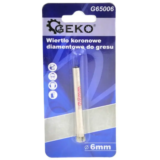 GEKO Diamantboor - Tegels - 6mm - Voor nat boren - 10 stuks per verpakking