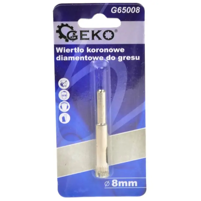 GEKO Diamantboor voor tegels - nat boren - set van 8 stuks - 8 mm