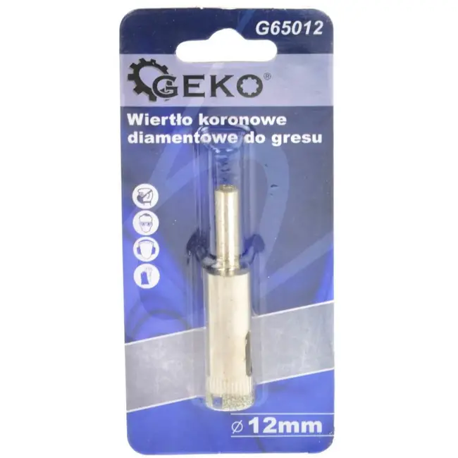 GEKO Diamantboor voor tegels - 12mm - Set van 5 - Voor nat boren