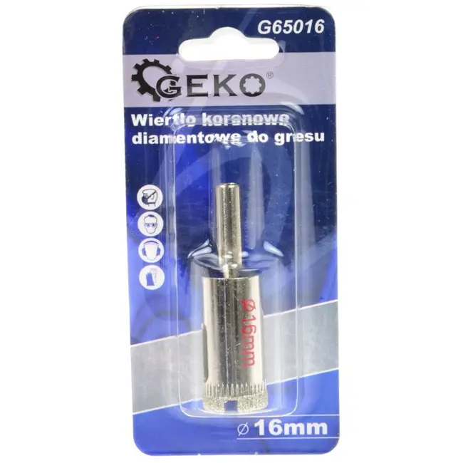 GEKO Diamantboor - Tegels - 16mm - Set van 4 - Voor nat boren