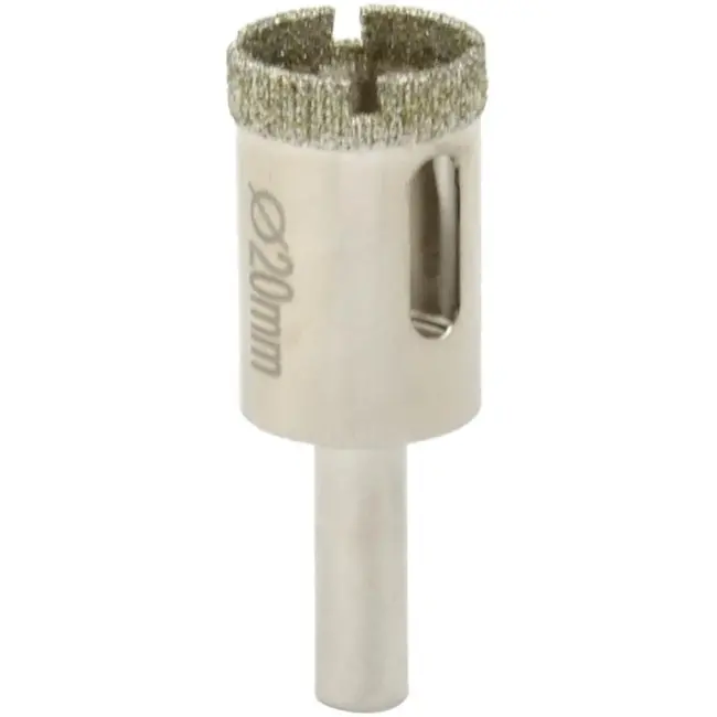 GEKO Diamantboor voor tegels - 20mm - Set van 3 - Voor nat boren