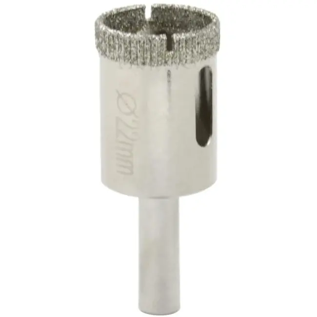 GEKO Diamantboor voor tegels - 22mm - Set van 3 - Voor nat boren