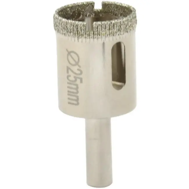 GEKO Diamantboor voor tegels - 25mm - Set van 2 - Geschikt voor nat boren