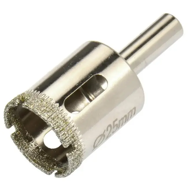 GEKO Diamantboor voor tegels - 25mm - Set van 2 - Geschikt voor nat boren