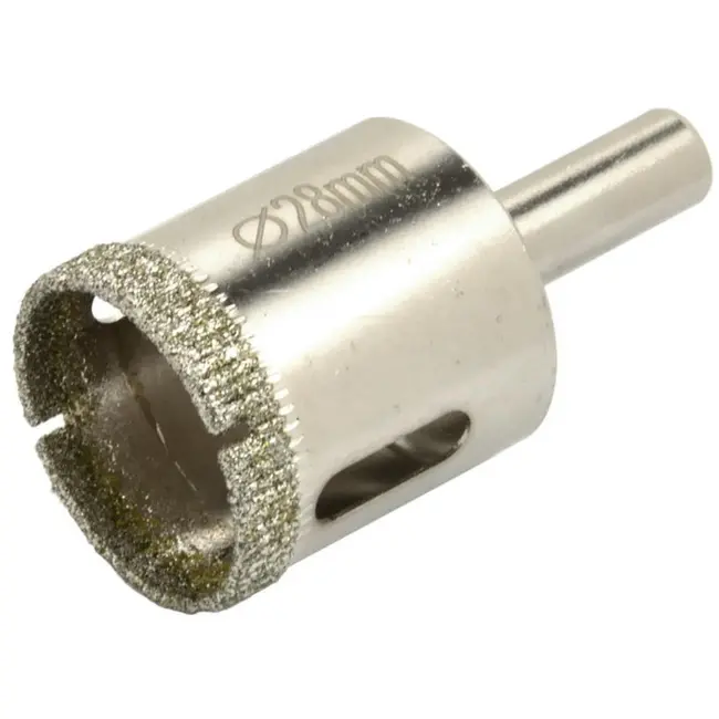 GEKO Diamantboor voor tegels - 28mm - Set van 2 - Geschikt voor nat boren