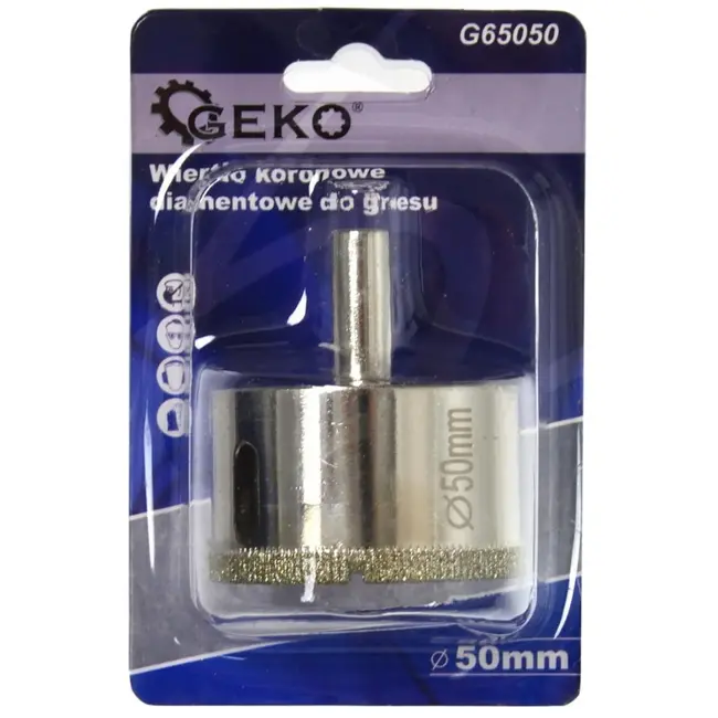 GEKO Diamant tegelboor - 50 mm - Voor nat boren in harde tegels