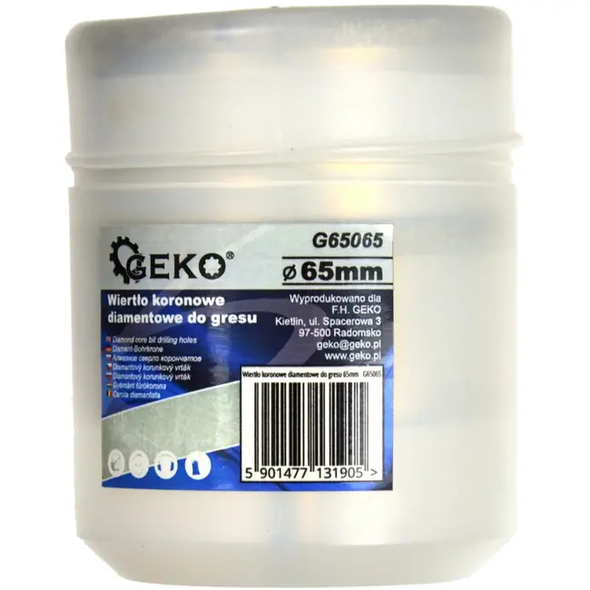 GEKO Diamantboor voor tegels - 65mm - Geschikt voor nat boren - Voor harde materialen