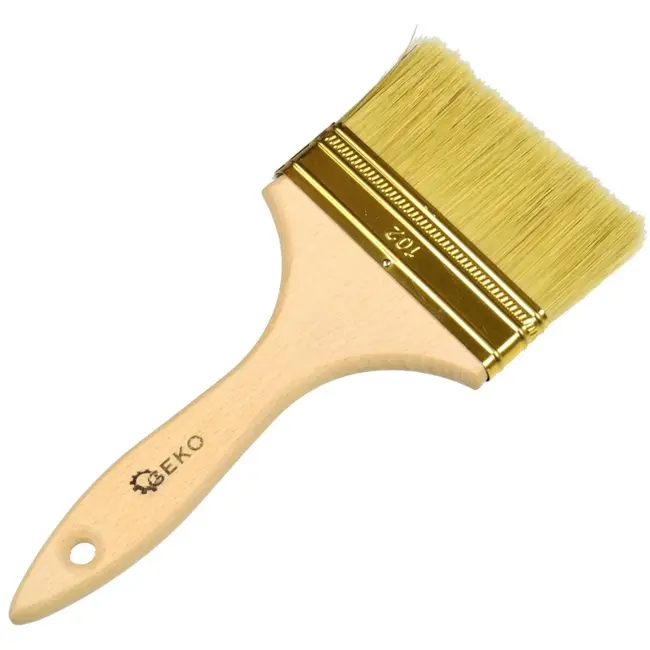 GEKO Universele kwast - 102 mm - Natuurlijke en synthetische haren - Houten handvat