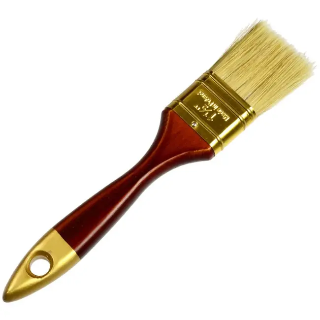 GEKO Universele kwast - 100% natuurlijke haren - Houten handvat - Metaal ferrule