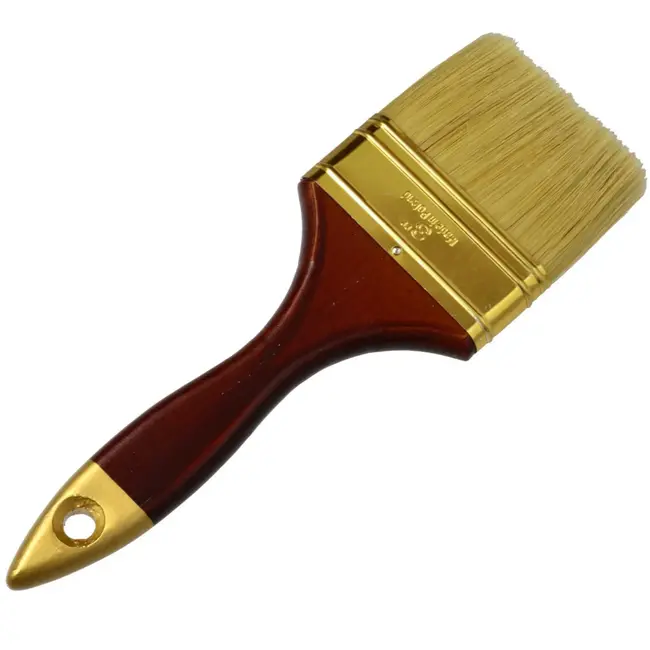 GEKO Profi verfkwast - natuurlijke haren - houten handvat - 75 mm